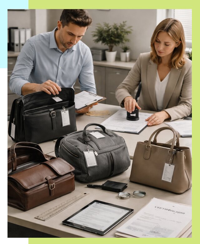 Сертификация сумок в Лыткарине от 7682 руб. | Алешин-Лтк