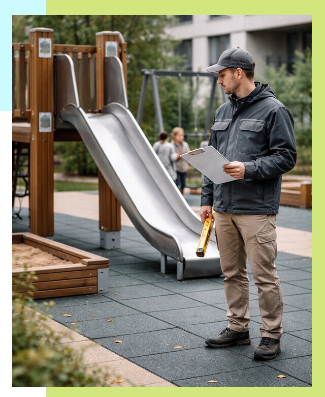 Сертификация детских площадок в Лыткарине от 25608 р. | Алешин-Лтк