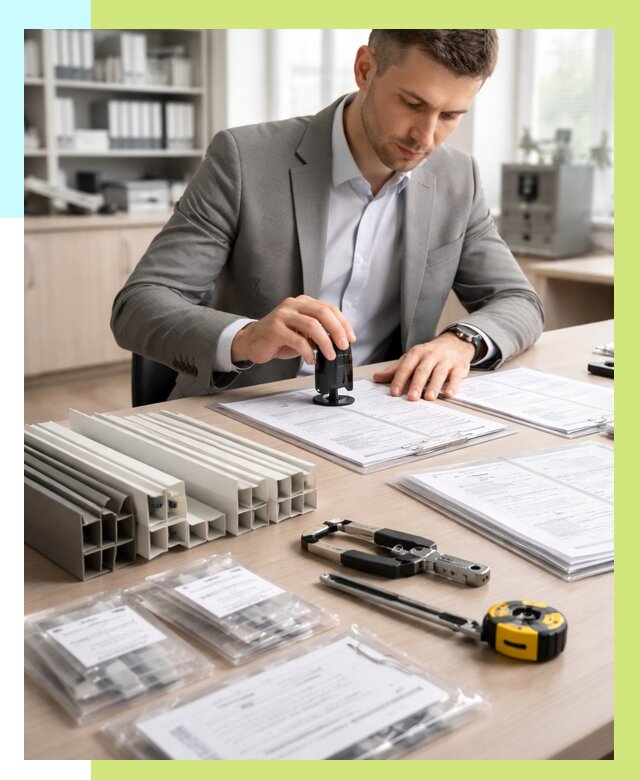 Сертификация ПВХ продукции в Лыткарине от 8707 р., Алешин-Лтк