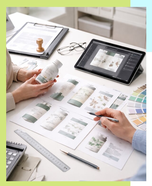 Профессиональная разработка дизайна и текста этикетки продукции в Лыткарине