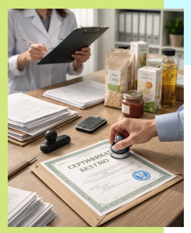 Получение сертификата Без ГМО для продукции в Лыткарине